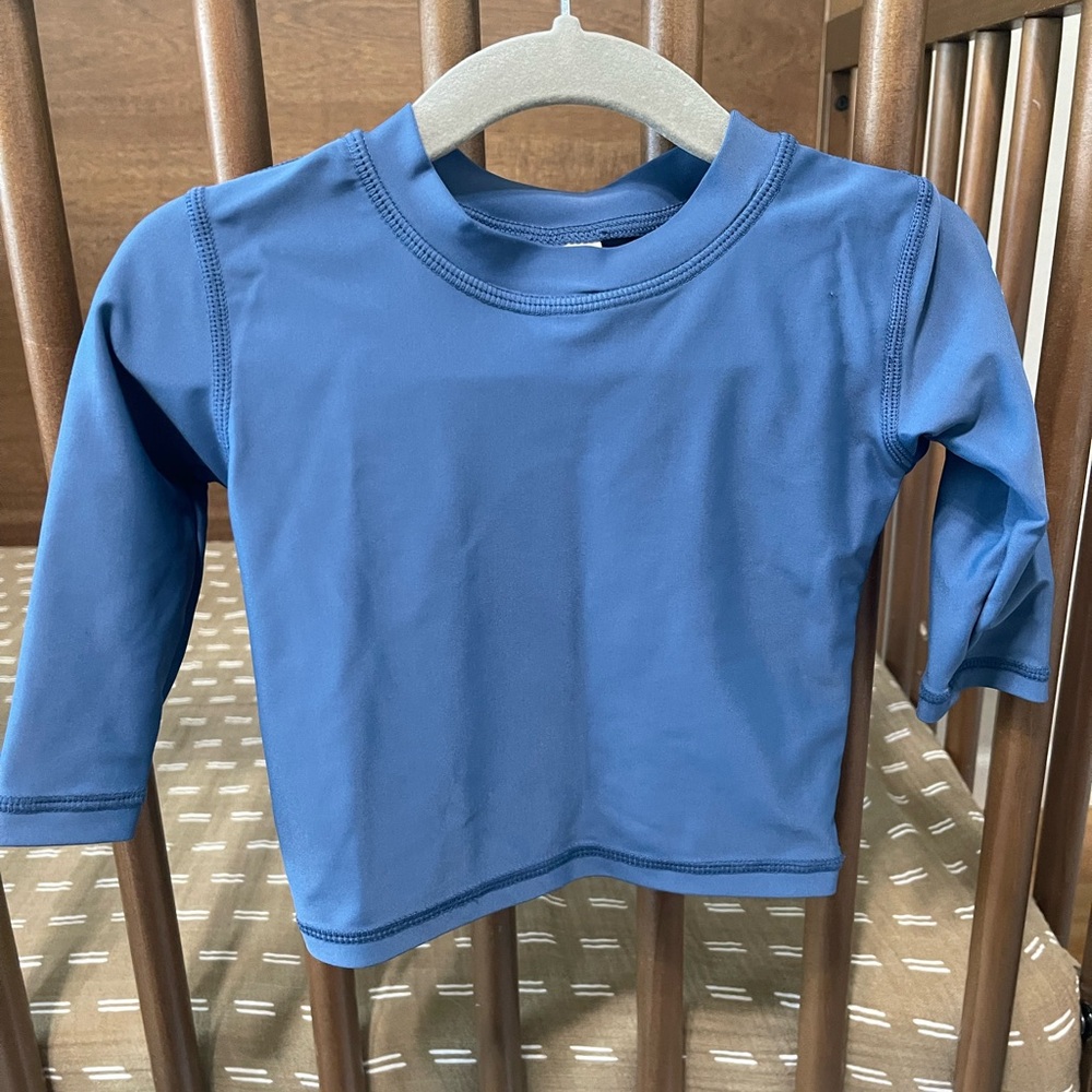 RUGGEDBUTTS Baby/Toddler Boys Long Sleeve Rash Guard Swim Shirt w/UPF 50+